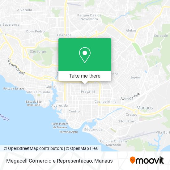 Mapa Megacell Comercio e Representacao