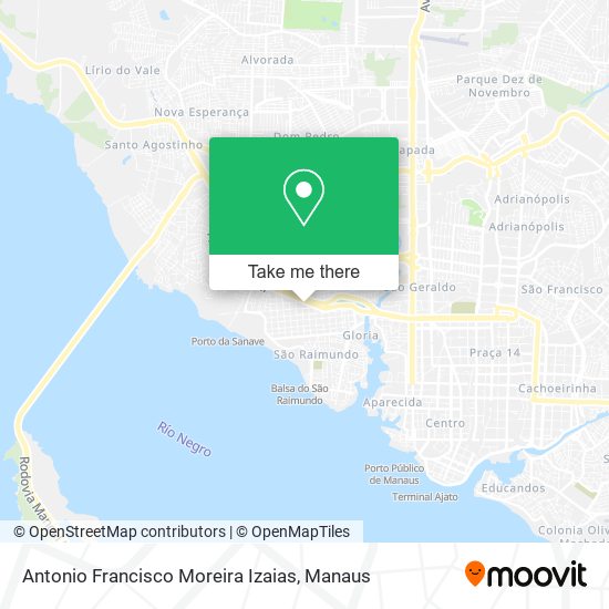 Antonio Francisco Moreira Izaias map