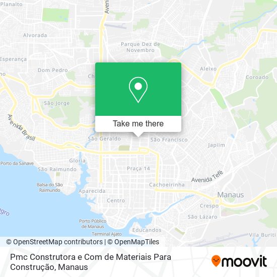 Pmc Construtora e Com de Materiais Para Construção map