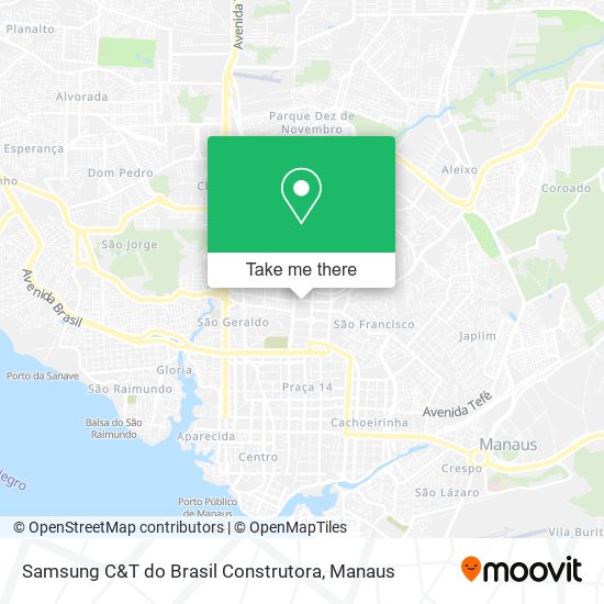 Samsung C&T do Brasil Construtora map