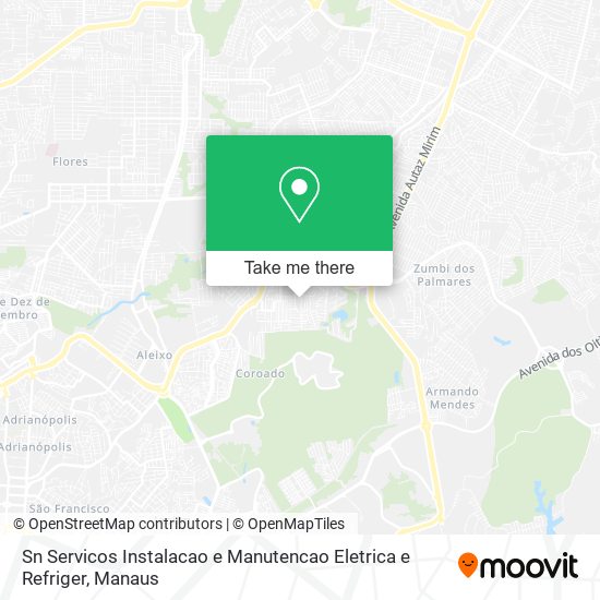 Sn Servicos Instalacao e Manutencao Eletrica e Refriger map