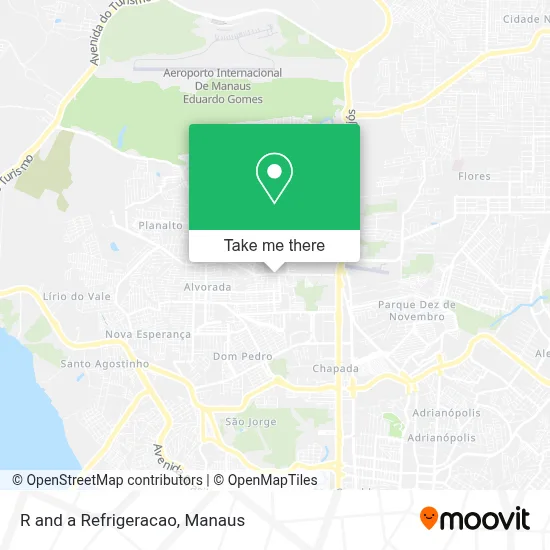 R and a Refrigeracao map