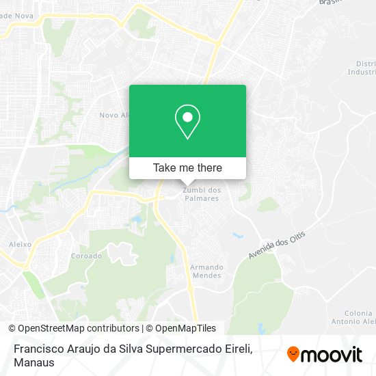 Mapa Francisco Araujo da Silva Supermercado Eireli