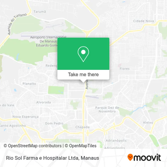 Rio Sol Farma e Hospitalar Ltda map
