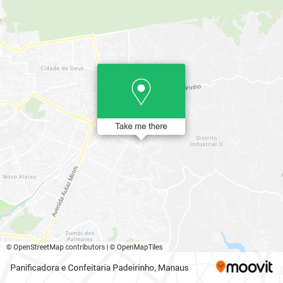 Panificadora e Confeitaria Padeirinho map