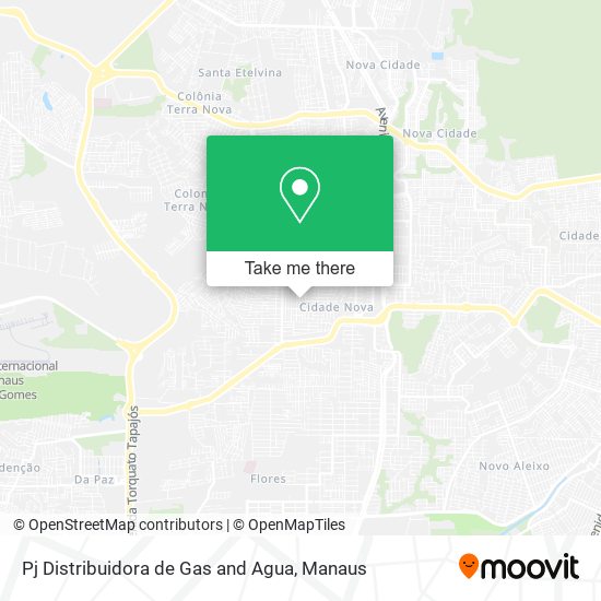 Pj Distribuidora de Gas and Agua map
