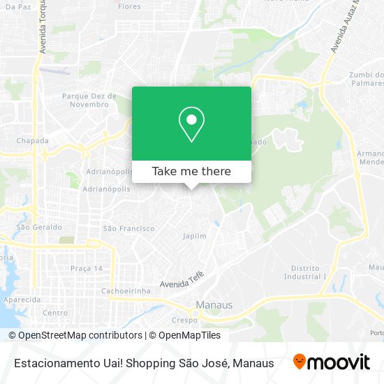 Estacionamento Uai! Shopping São José map