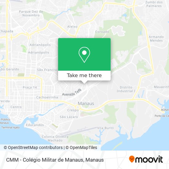 CMM - Colégio Militar de Manaus map