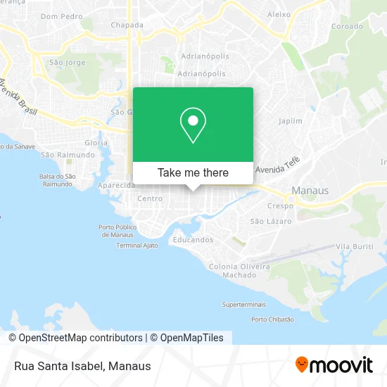 Rua Santa Isabel map