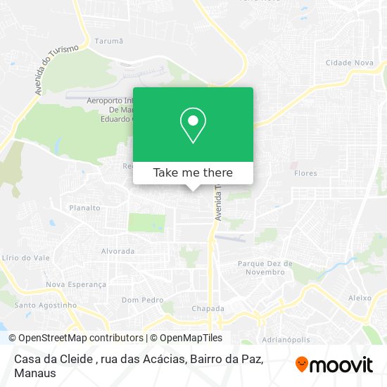 Casa da Cleide , rua das Acácias, Bairro da Paz map