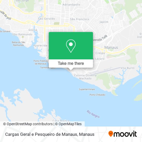 Mapa Cargas Geral e Pesqueiro de Manaus