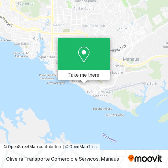 Mapa Oliveira Transporte Comercio e Servicos