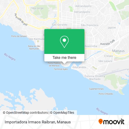 Importadora Irmaos Raibran map