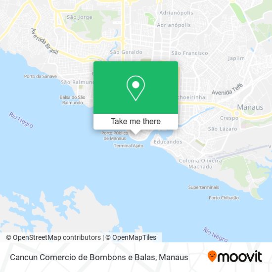 Cancun Comercio de Bombons e Balas map