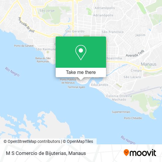 M S Comercio de Bijuterias map