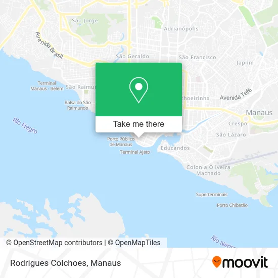 Rodrigues Colchoes map