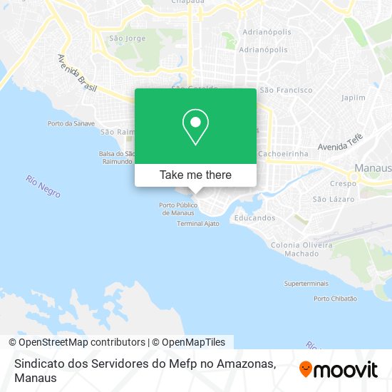 Mapa Sindicato dos Servidores do Mefp no Amazonas