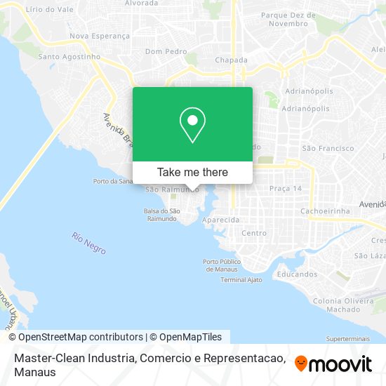 Master-Clean Industria, Comercio e Representacao map