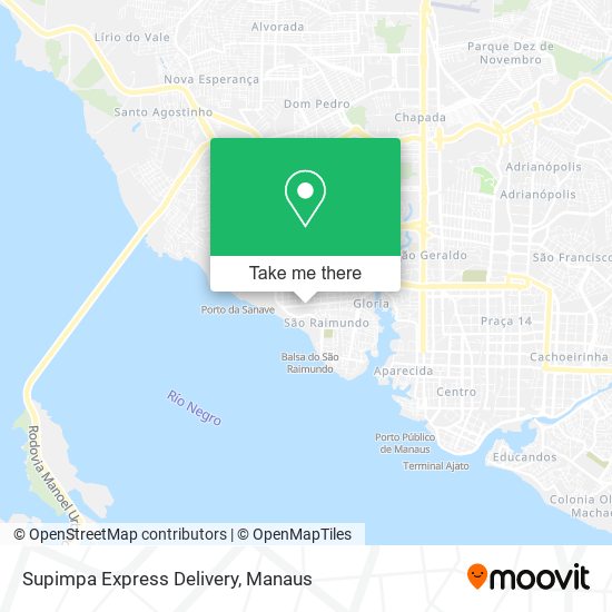 Supimpa Express Delivery map
