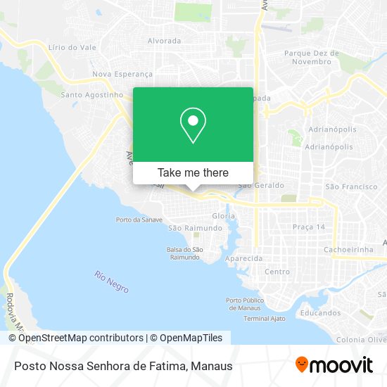 Mapa Posto Nossa Senhora de Fatima