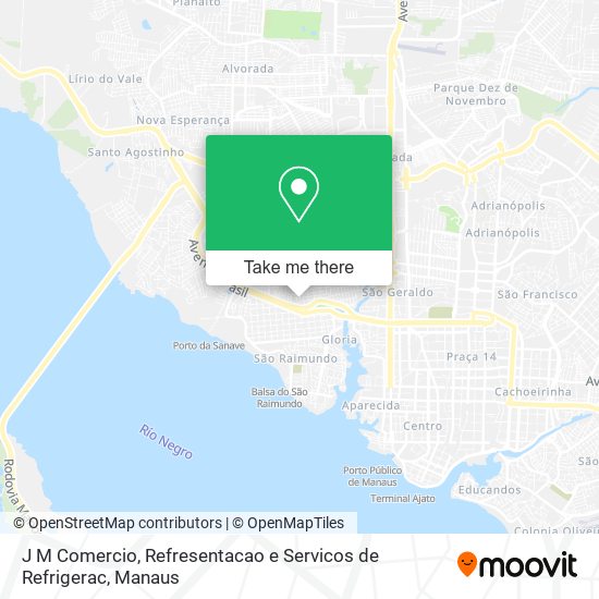 Mapa J M Comercio, Refresentacao e Servicos de Refrigerac
