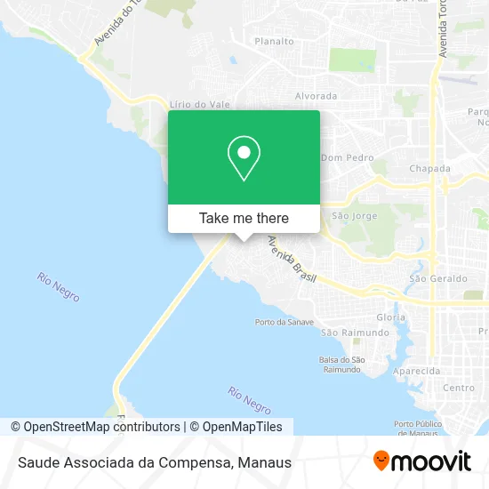Saude Associada da Compensa map