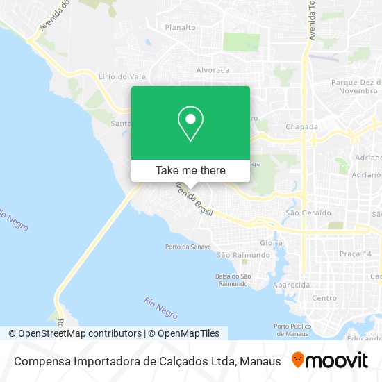 Compensa Importadora de Calçados Ltda map