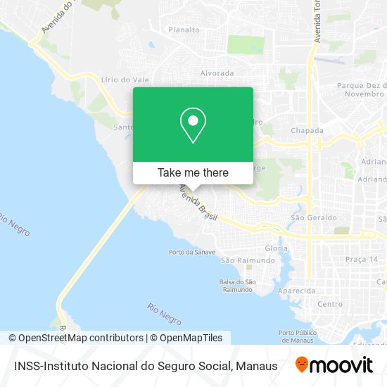 INSS-Instituto Nacional do Seguro Social map