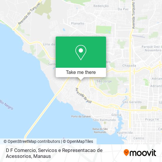 D F Comercio, Servicos e Representacao de Acessorios map