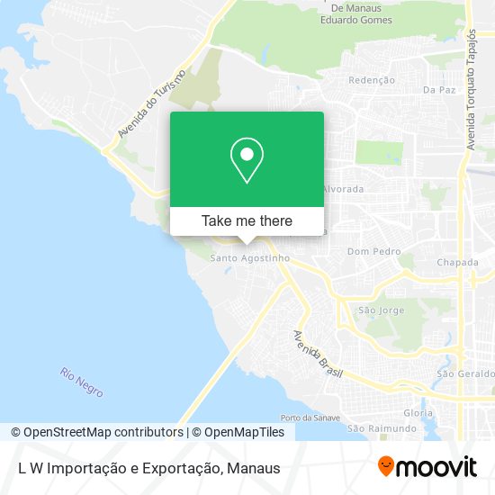 L W Importação e Exportação map