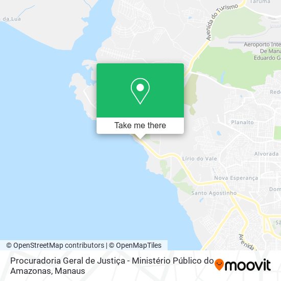 Procuradoria Geral de Justiça - Ministério Público do Amazonas map