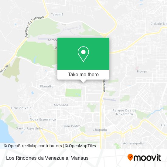 Los Rincones da Venezuela map
