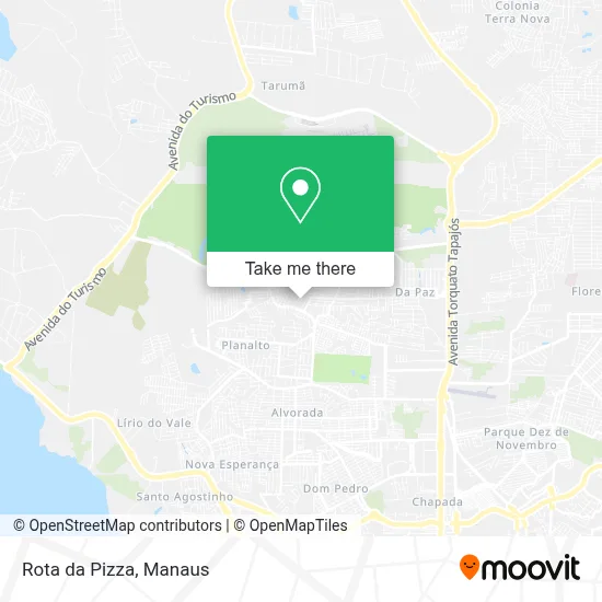 Rota da Pizza map
