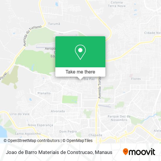 Joao de Barro Materiais de Construcao map