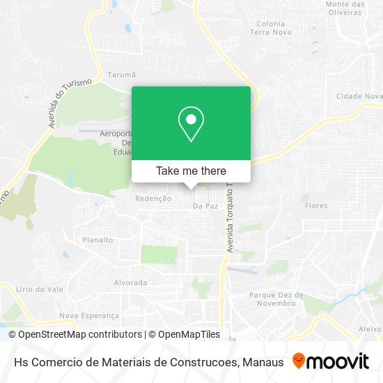 Hs Comercio de Materiais de Construcoes map