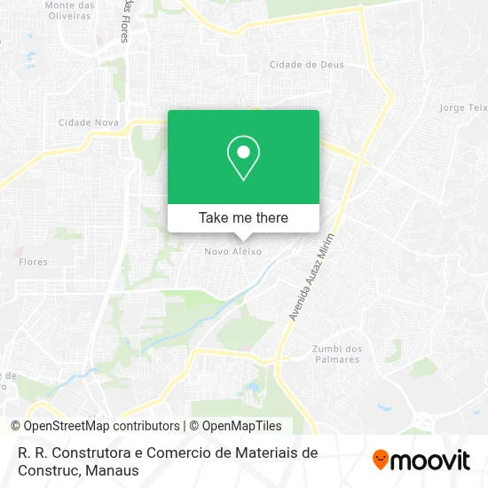 R. R. Construtora e Comercio de Materiais de Construc map