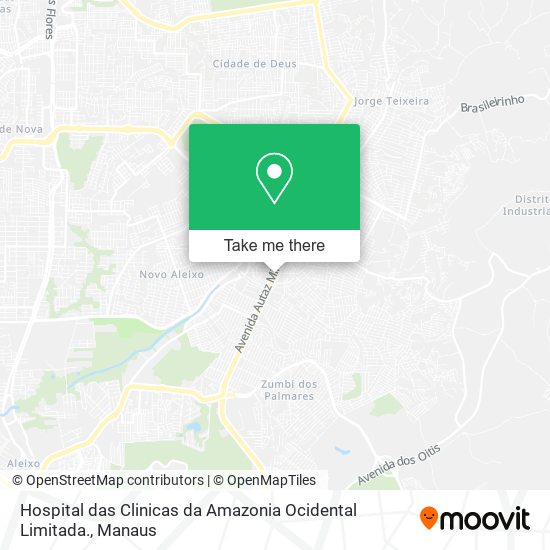Hospital das Clinicas da Amazonia Ocidental Limitada. map