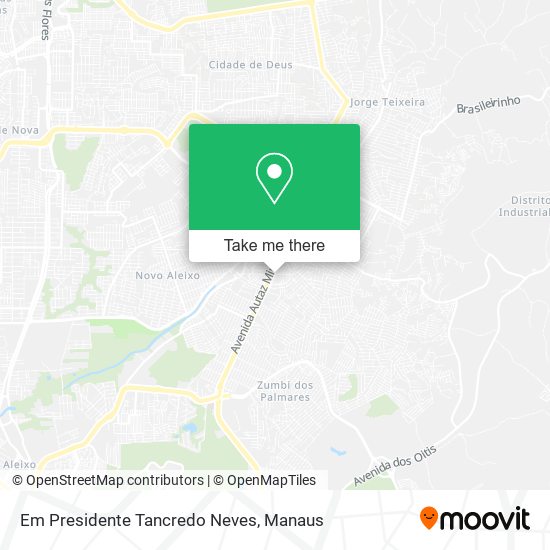 Em Presidente Tancredo Neves map