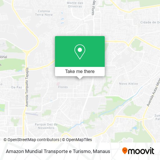 Mapa Amazon Mundial Transporte e Turismo