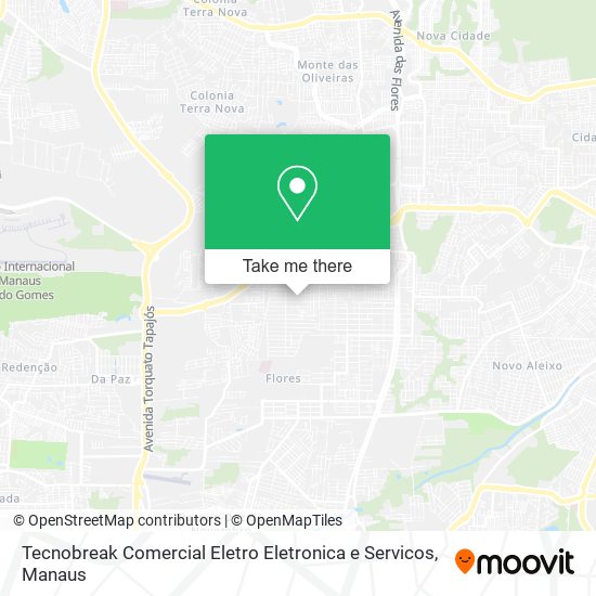 Mapa Tecnobreak Comercial Eletro Eletronica e Servicos