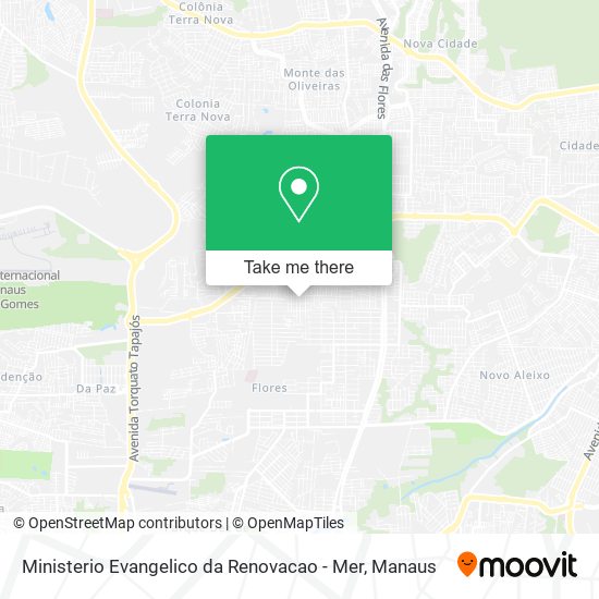 Mapa Ministerio Evangelico da Renovacao - Mer