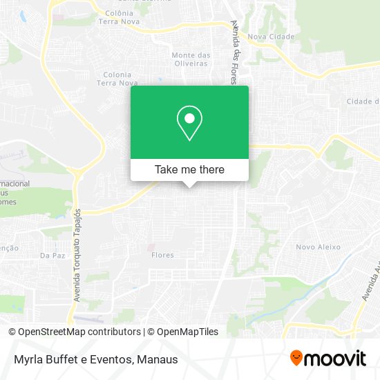 Mapa Myrla Buffet e Eventos