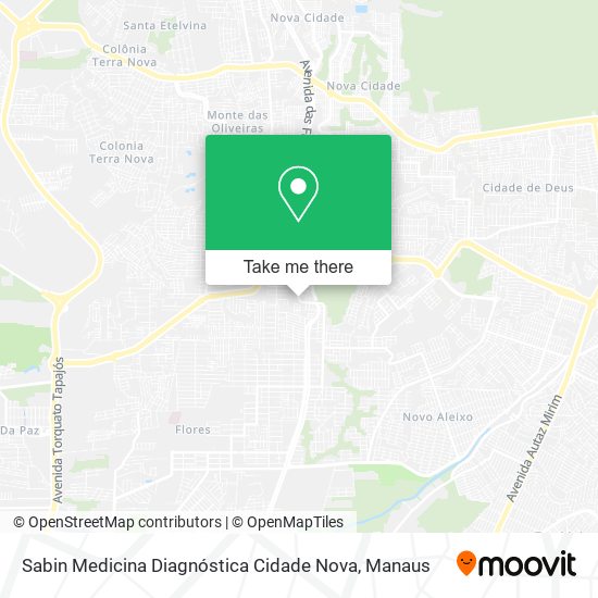 Sabin Medicina Diagnóstica Cidade Nova map