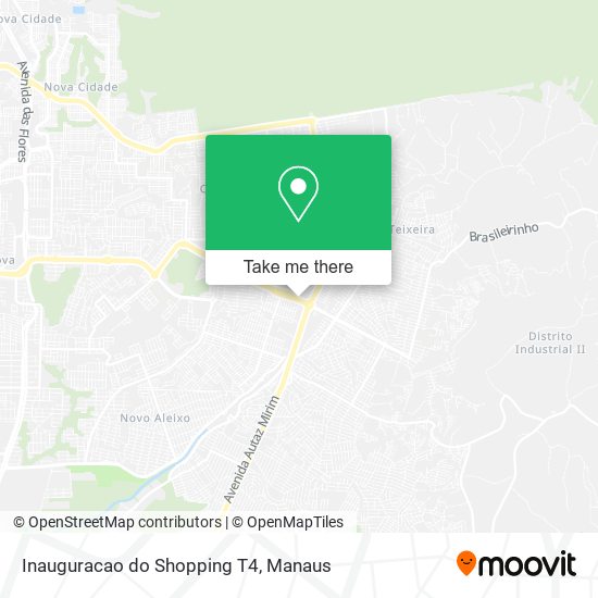 Mapa Inauguracao do Shopping T4