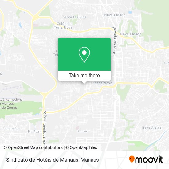 Sindicato de Hotéis de Manaus map