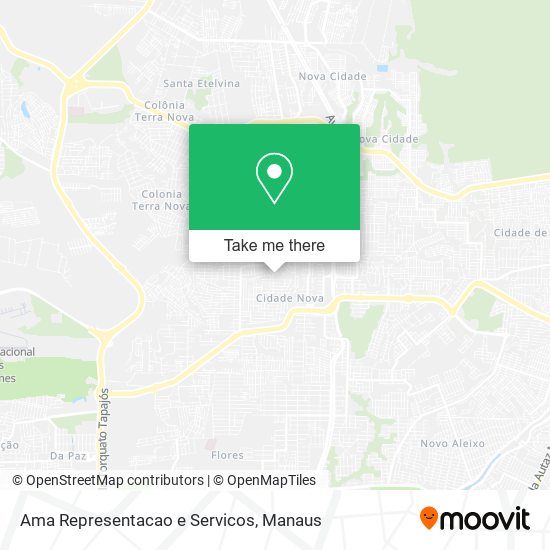 Ama Representacao e Servicos map