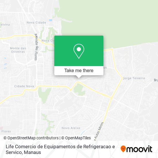 Life Comercio de Equipamentos de Refrigeracao e Servico map