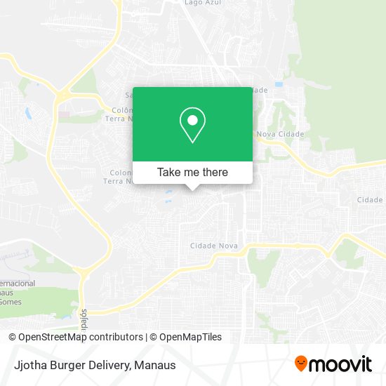 Mapa Jjotha Burger Delivery