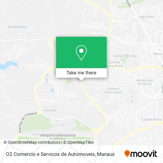 O2 Comercio e Servicos de Automoveis map