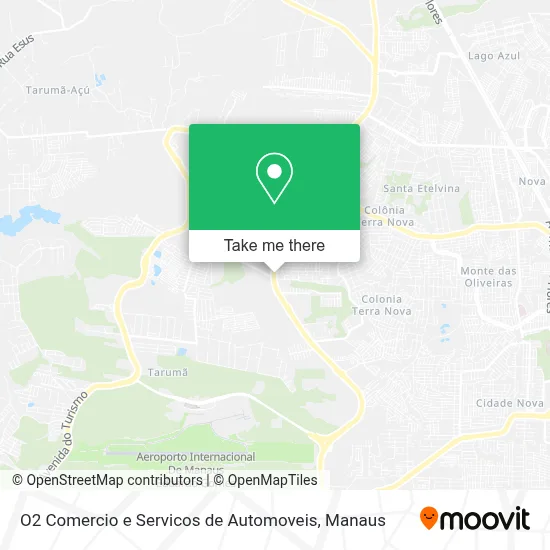 O2 Comercio e Servicos de Automoveis map